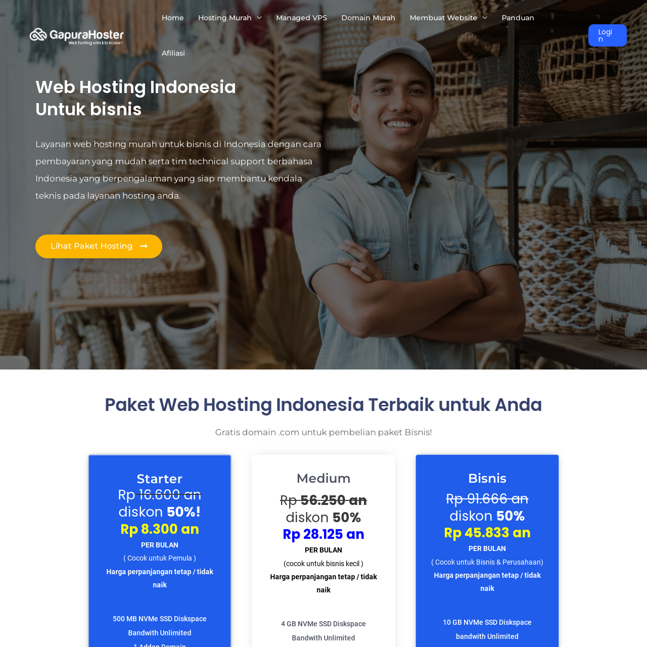 Gapurahoster - Web Hosting Indonesia murah & terbaik – Gapurahoster