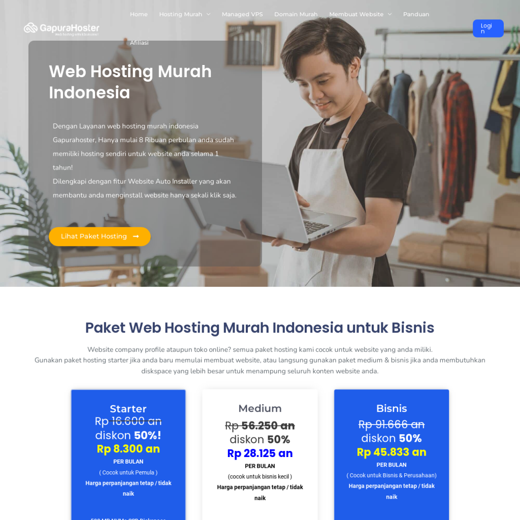 Web Hosting Murah Indonesia - Gapurahoster